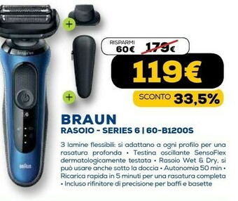 Euronics Series 5 50-b1200s rasoio trimmer nero, blu offerta