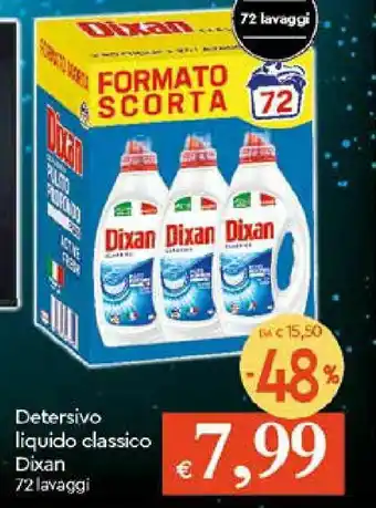 IperFamila Dixan Detersivo liquido classico 72 lavaggi offerta