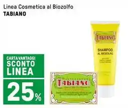 Iper La Grande Linea Cosmetica al Biozolfo TABIANO offerta