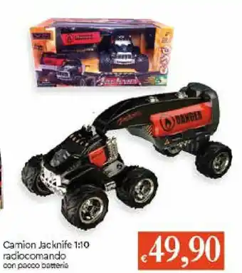 Camion Jacknife 1:10 radiocomando con pacco batterie