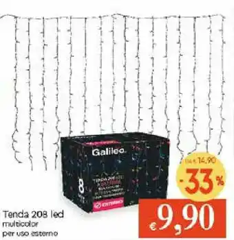 IperFamila Tenda 20B led multicolor per uso esterno offerta