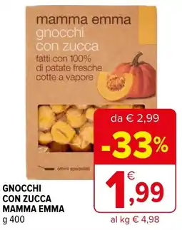 Iperal Gnocchi con zucca MAMMA EMMA offerta