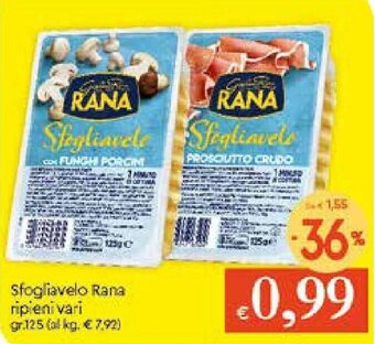 IperFamila Rana Sfogliavelo ripieni vari 125gr. offerta