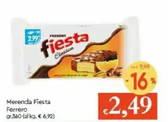 IperFamila Ferrero Merenda Fiesta 360gr. offerta