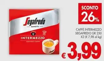 PrestoFresco Caffè intermezzo SEGAFREDO offerta