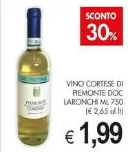 PrestoFresco Vino cortese di piemonte doc laronchi offerta