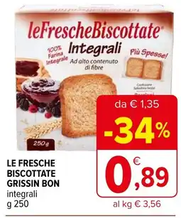 Le fresche biscottate grissin bon