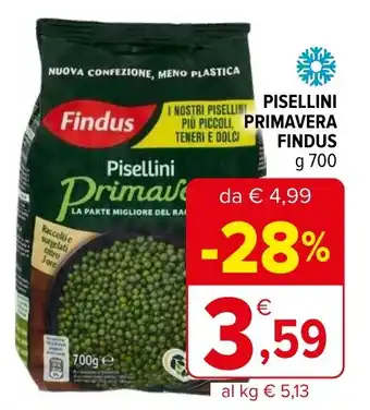 Iperal Pisellini primavera FINDUS offerta