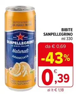 Iperal Bibite SANPELLEGRINO offerta