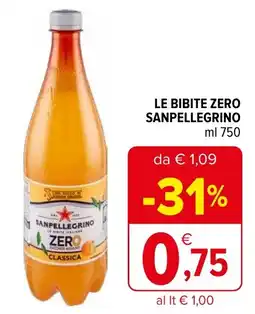 Iperal Le bibite zero SANPELLEGRINO offerta