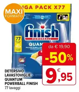 Iperal Detersivo lavastoviglie quantum powerball FINISH offerta