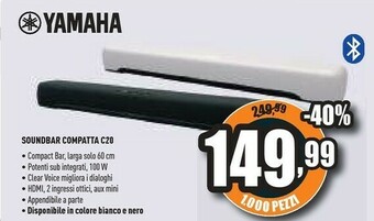 Unieuro Sr-c20a 100 w bianco offerta