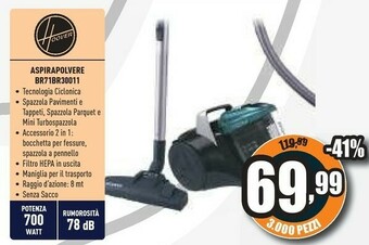 Unieuro Aspirapolvere br71br30011 offerta