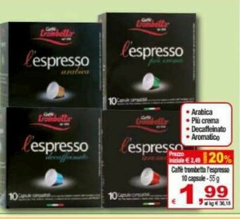 CTS Supermercati Cialde caffè offerta