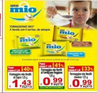 CTS Supermercati Formaggini offerta