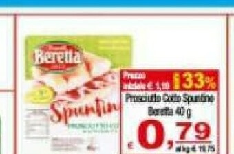 CTS Supermercati Prosciutto crudo offerta