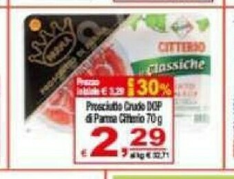 CTS Supermercati Prosciutto crudo offerta