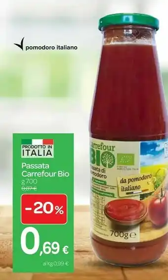 Carrefour Express Carrefour bio passata offerta