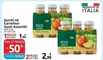 Carrefour Express Carrefour succhi x6 offerta