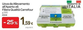 Carrefour Express Carrefour uova da allevamento all'aperto offerta