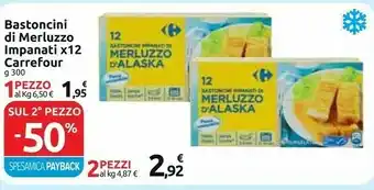 Carrefour - bastoncini di merluzzo 300 g