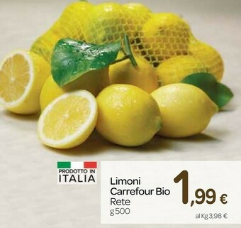 Carrefour Express Carrefour bio limoni offerta