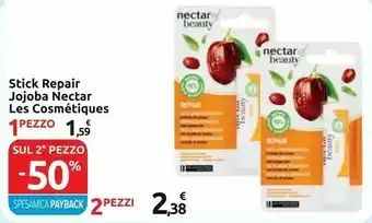 Carrefour Express Les cosmétiques stick repair jojoba nectar offerta