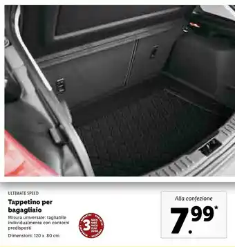 Lidl Tappetino per bagagliaio offerta