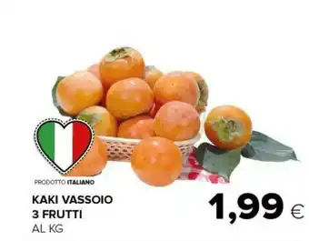 Tigre Kaki vassoio 3 frutti offerta