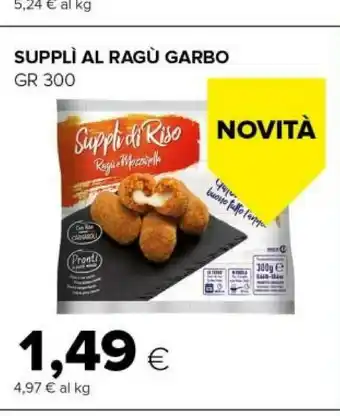 Garbo supplì al ragu