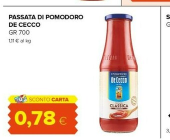 Tigre Passata di pomodoro 700 g(ml) offerta