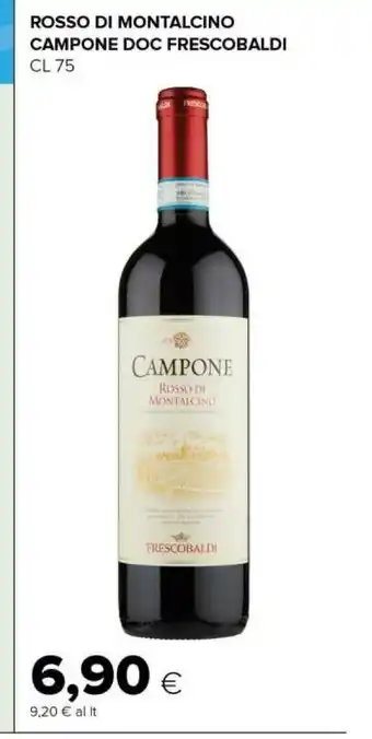 Tigre Frescobaldi rosso di montalcino campone doc 750 ml offerta