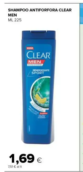 Tigre Clear men shampoo antiforfora 225 ml offerta