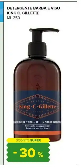 Tigre Gillette king c gillette detergente barba e viso 350 ml offerta