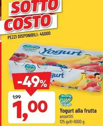 DPiù Yogurt alla frutta offerta