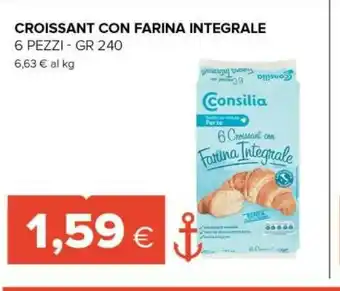 Tigre 6 croissant farina integrale e zucchero di canna 240 g(ml) offerta