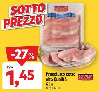 DPiù Prosciutto cotto alta qualita offerta