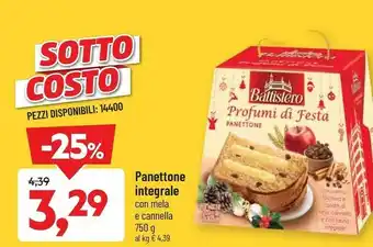 DPiù Panettone integrale offerta