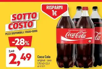 DPiù Coca-cola - coca-cola zero 1750 g(ml) offerta