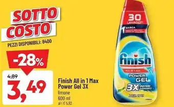 DPiù All in 1 max power gel 3x offerta