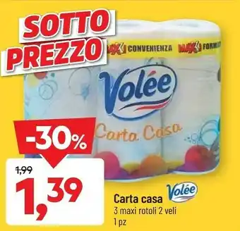 DPiù Volee carta casa offerta