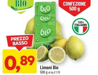 DPiù Limoni bio offerta