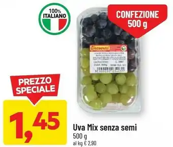 DPiù Uva mix senza semi offerta