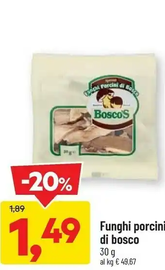DPiù Funghi porcini di bosco offerta