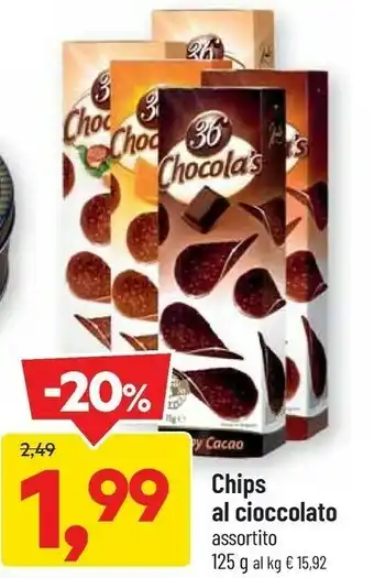 DPiù Chips al cioccolato offerta
