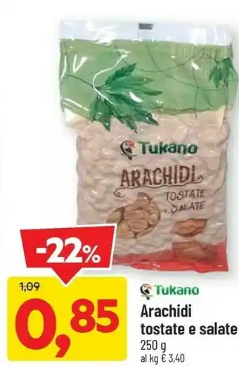 DPiù Arachidi tostate e salate offerta