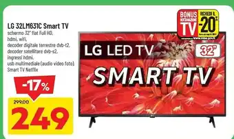 DPiù 32lm631c smart tv offerta