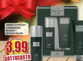 Risparmio Casa Henry cotton's confezione regalo deo150+sg200 offerta