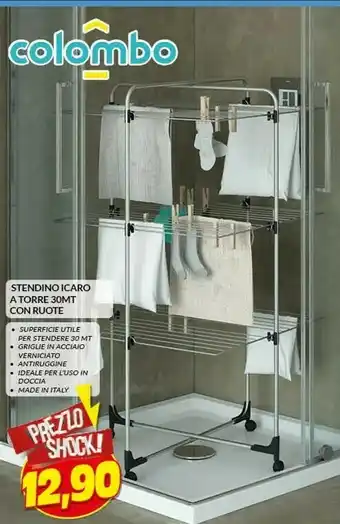 Risparmio Casa Stendino icaro a torre 30mt con ruote offerta