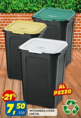 Risparmio Casa Pattumiera cover line 44l offerta